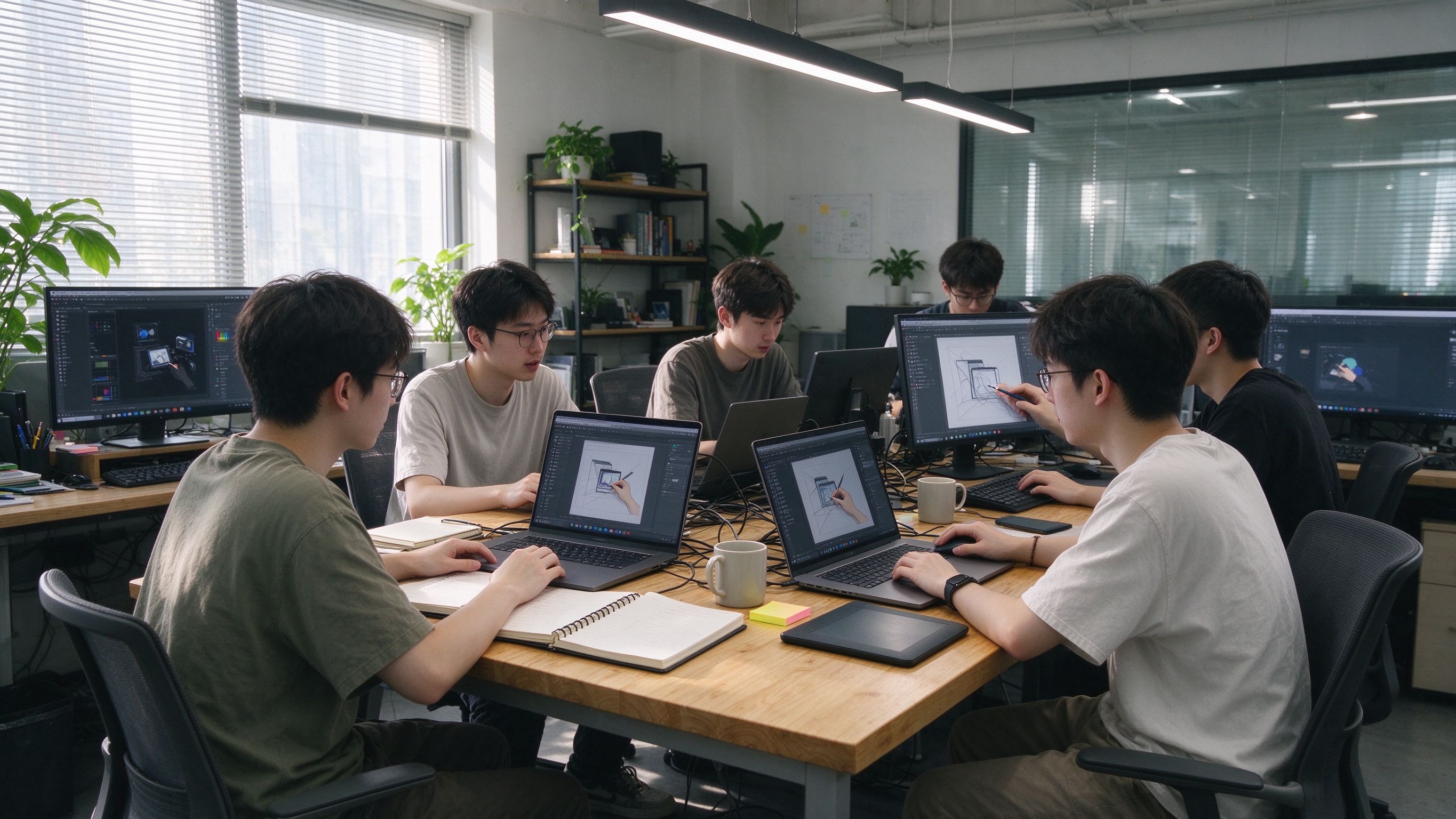 bydsf.com 团队在办公室协同工作